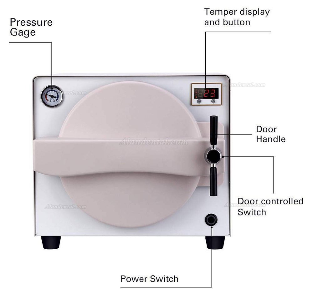 18L Lab Autoclave Sterilizer Vacuum Steam Mini Thermal TR250N